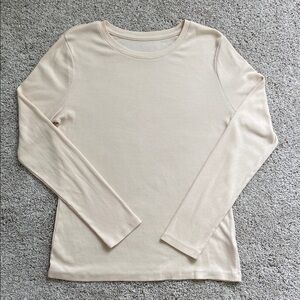 A New Day • Long Sleeve Ribbed T-Shirt Cream